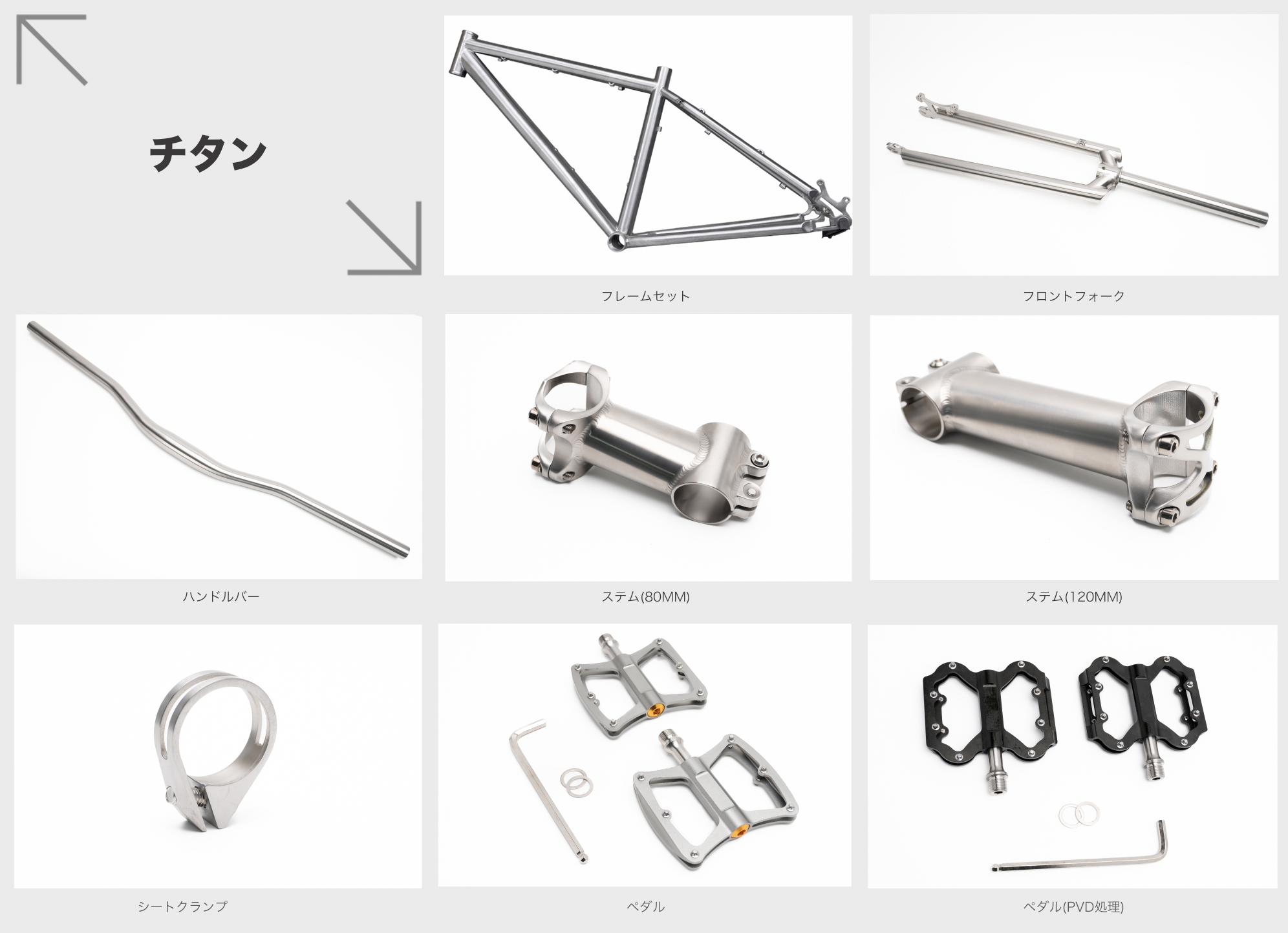 チタンサイクルパーツ